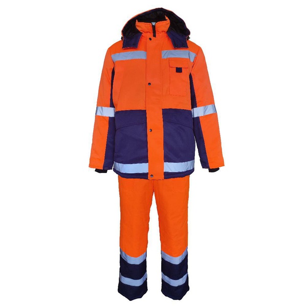 Костюм зимний Эталон Метео оранжевый с темно-синим, тк. Грета