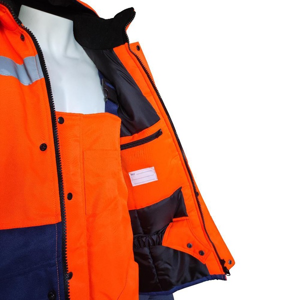 Костюм зимний Эталон Метео оранжевый с темно-синим, тк. Грета