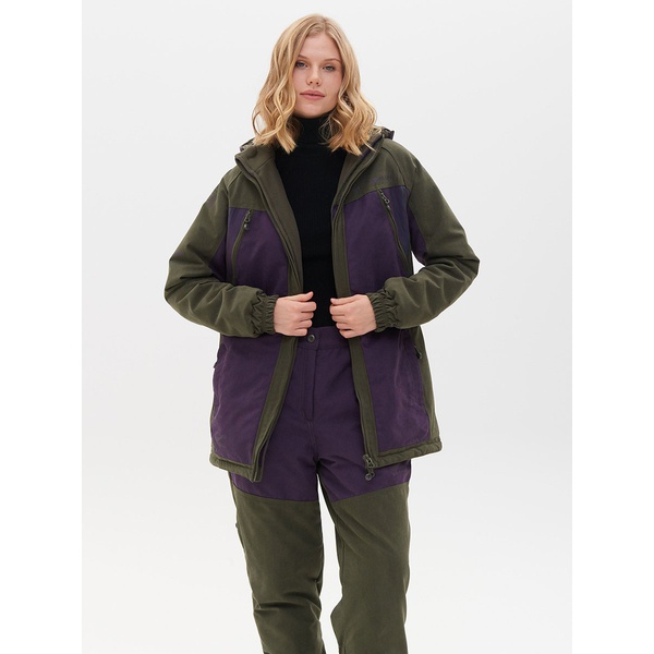 Костюм женский Huntsman Селенга Хаки/Фиолетовый, тк. Исландия