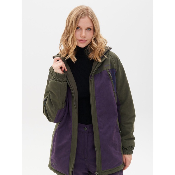 Костюм женский Huntsman Селенга Хаки/Фиолетовый, тк. Исландия