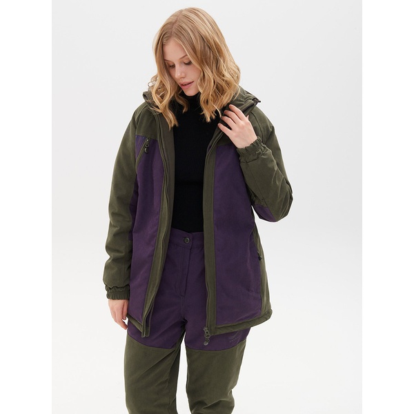 Костюм женский Huntsman Селенга Хаки/Фиолетовый, тк. Исландия