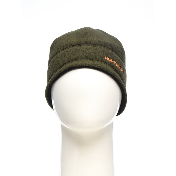 Шапка Huntsman двусторонняя (флис) хаки/чёрный