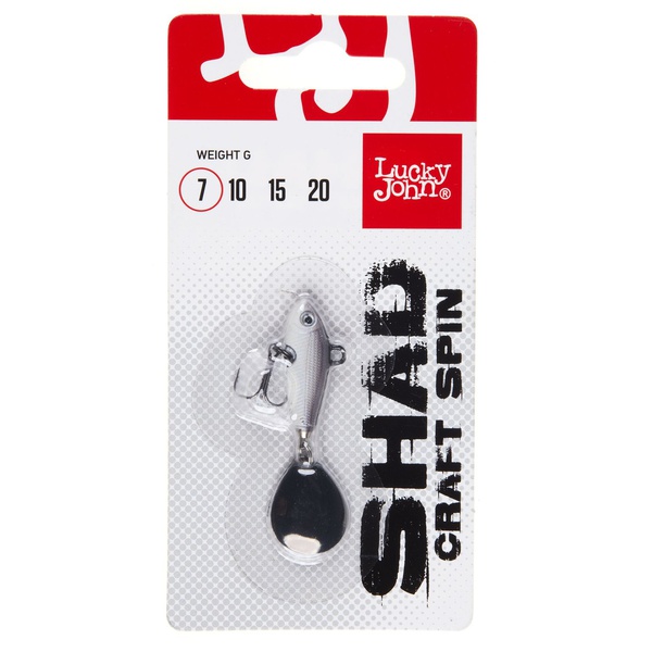Тейл-спиннер Lucky John Shad Craft Spin 7 г 017
