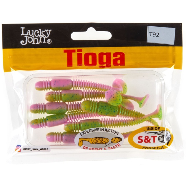 Виброхвосты съедобные Lucky John Pro Series Tioga 2.9" (7.4см) 7шт T92