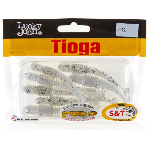 Виброхвосты съедобные Lucky John Pro Series Tioga 2.9" (7.4см) 7шт Z02