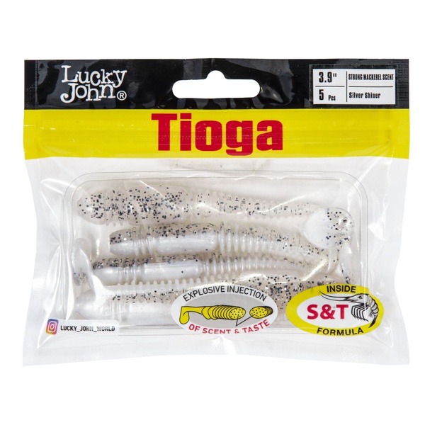 Виброхвосты съедобные Lucky John Pro Series Tioga 3.9" (10см) 5шт Z02