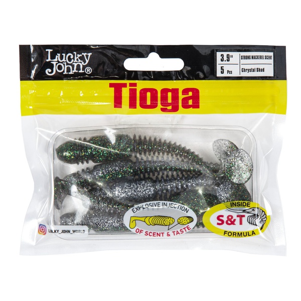 Виброхвосты съедобные Lucky John Pro Series Tioga 3.9" (10см) 5шт Z11