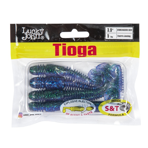 Виброхвосты съедобные Lucky John Pro Series Tioga 3.9" (10см) 5шт Z13