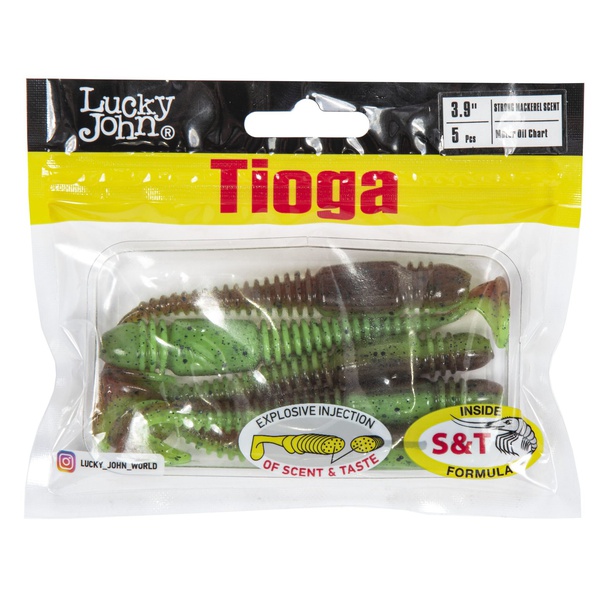 Виброхвосты съедобные Lucky John Pro Series Tioga 3.9" (10см) 5шт Z15