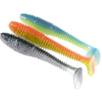 Виброхвосты съедобные Lucky John Pro Series Tioga Fat (14.7см) 3 шт MIX 3