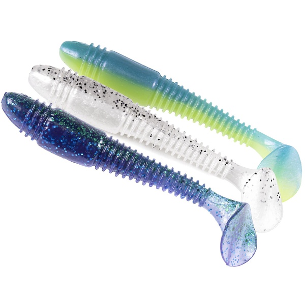 Виброхвосты съедобные Lucky John Pro Series Tioga Fat (14.7см) 3 шт MIX 4