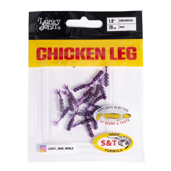 Слаги съедобные Lucky John Pro Series Chicken Leg (2.54 см/20 шт) S63