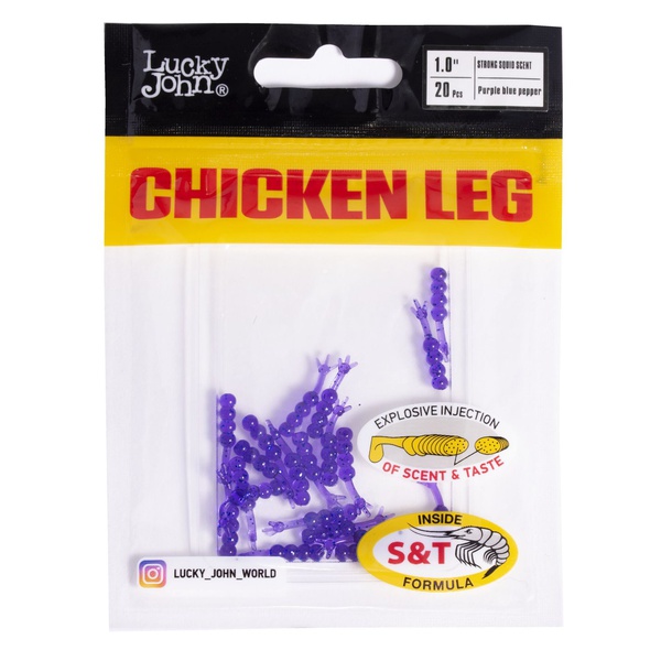 Слаги съедобные Lucky John Pro Series Chicken Leg (2.54 см/20 шт) S66
