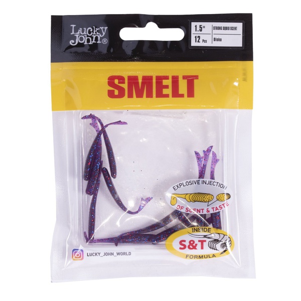 Слаги съедобные Lucky John Pro Series Smelt (3.8 см/12 шт) S63