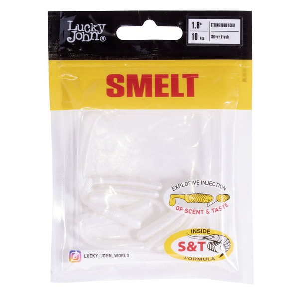 Слаги съедобные Lucky John Pro Series Smelt (4.6 см/10 шт) 026