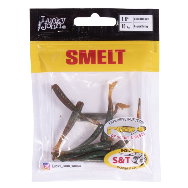 Слаги съедобные Lucky John Pro Series Smelt (4.6 см/10 шт) 085