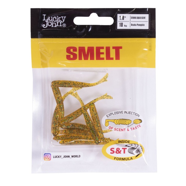 Слаги съедобные Lucky John Pro Series Smelt (4.6 см/10 шт) PA19