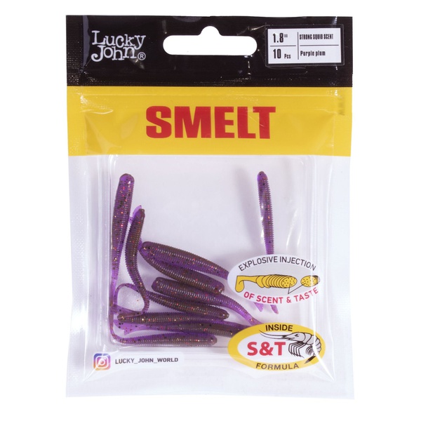 Слаги съедобные Lucky John Pro Series Smelt (4.6 см/10 шт) S13