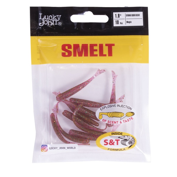 Слаги съедобные Lucky John Pro Series Smelt (4.6 см/10 шт) S14