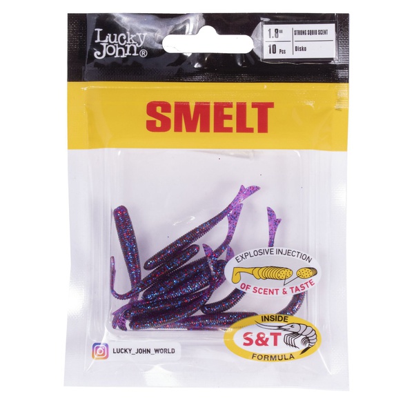 Слаги съедобные Lucky John Pro Series Smelt (4.6 см/10 шт) S63