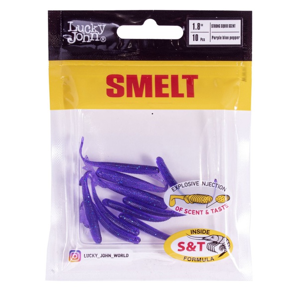 Слаги съедобные Lucky John Pro Series Smelt (4.6 см/10 шт) S66