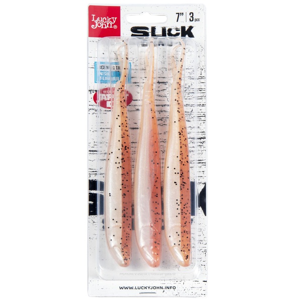 Слаги Lucky John 3D Series Slick Shad-V 7.0in (17,8 см/3шт) Z21