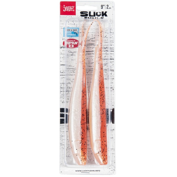 Слаги Lucky John 3D Series Slick Shad-V 9.0in (22,9 см/2 шт) Z21