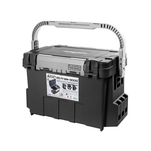 Ящик рыболовный Meiho Buchet Mouth BM-9000 черный/серый