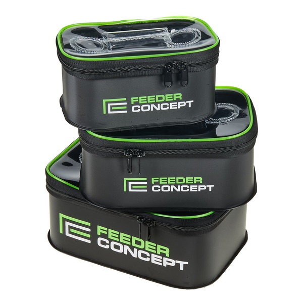 Набор ёмкостей рыболовных Feeder Concept EVA (3 шт, с крышками)