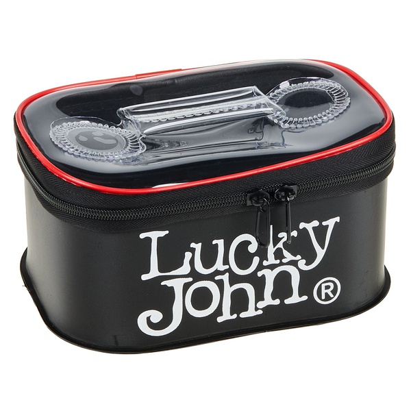 Ёмкость рыболовная Lucky John EVA (с крышкой) 21 x 14.5 x 8 см