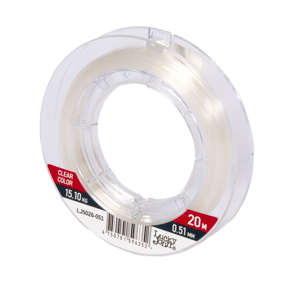 Леска монофильная Lucky John Ice Soft Fluorocarbon Ø 0.51 мм/тест 15.1 кг/20 м