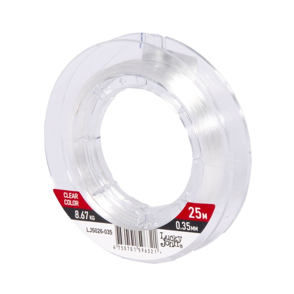 Леска монофильная Lucky John Ice Soft Fluorocarbon Ø 0.35 мм/тест 8.67 кг/25 м