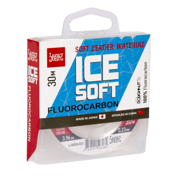 Леска монофильная Lucky John Ice Soft Fluorocarbon Ø 0.23 мм/тест 3.96 кг/30 м