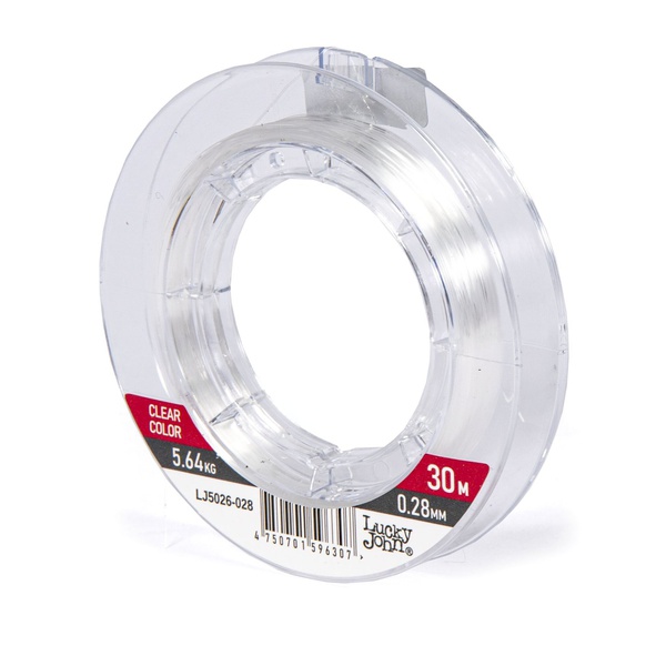 Леска монофильная Lucky John Ice Soft Fluorocarbon Ø 0.28 мм/тест 5.64 кг/30 м