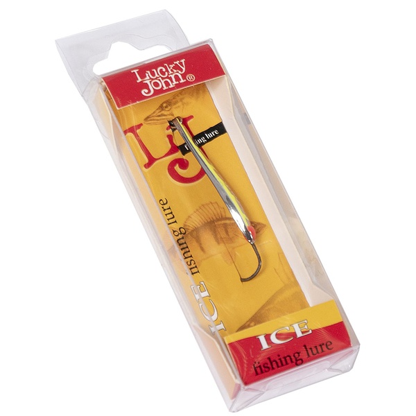 Блесна вертикальная Lucky John Model S-1 c впаянным крючком, 1,5г YR