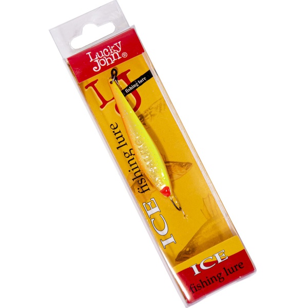 Блесна вертикальная Lucky John Model S-2 c впаянным крючком, 3г OR