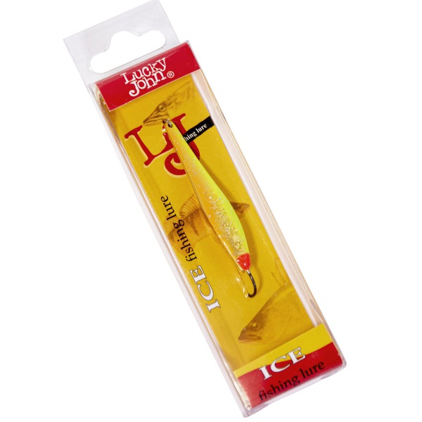 Блесна вертикальная Lucky John Model S-3 c впаянным крючком, 6г OR