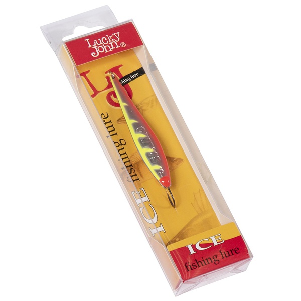 Блесна вертикальная Lucky John Model S-3 c впаянным крючком, 6г YR