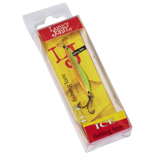 Блесна вертикальная Lucky John Model S-1 c тройником, 1.5г OR