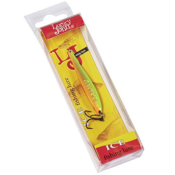 Блесна вертикальная Lucky John Model S-2 c тройником, 3г OR