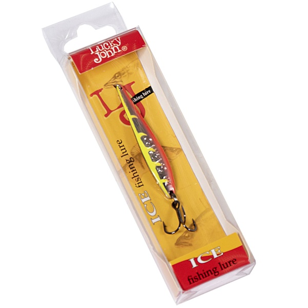 Блесна вертикальная Lucky John Model S-2 c тройником, 3г YR