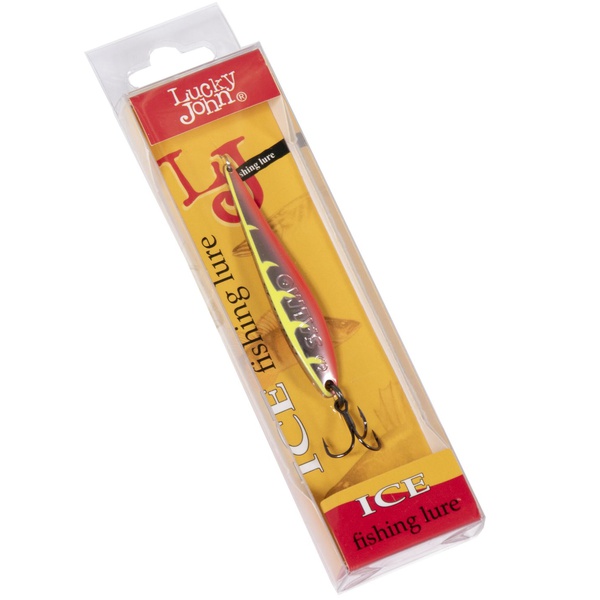 Блесна вертикальная Lucky John Model S-3 c тройником, 6г YR