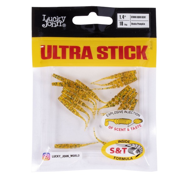 Слаги съедобные Lucky John Pro Series Ultra Stick (3.50 см/18 шт) PA19