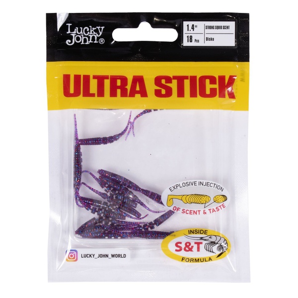 Слаги съедобные Lucky John Pro Series Ultra Stick (3.50 см/18 шт) S63