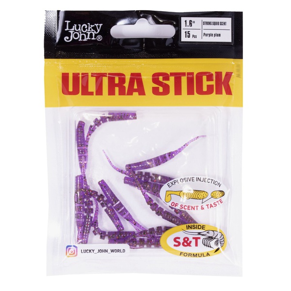 Слаги съедобные Lucky John Pro Series Ultra Stick (4.20 см/15 шт) S13