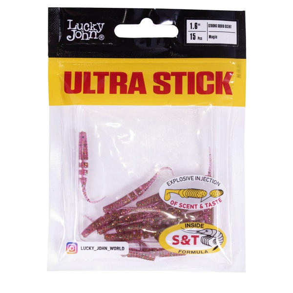 Слаги съедобные Lucky John Pro Series Ultra Stick (4.20 см/15 шт) S14