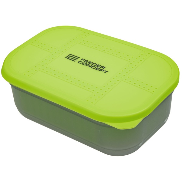 Коробка для прикормки Feeder Concept Bait Box (с вентилируемой крышкой и лотком) 600 мл