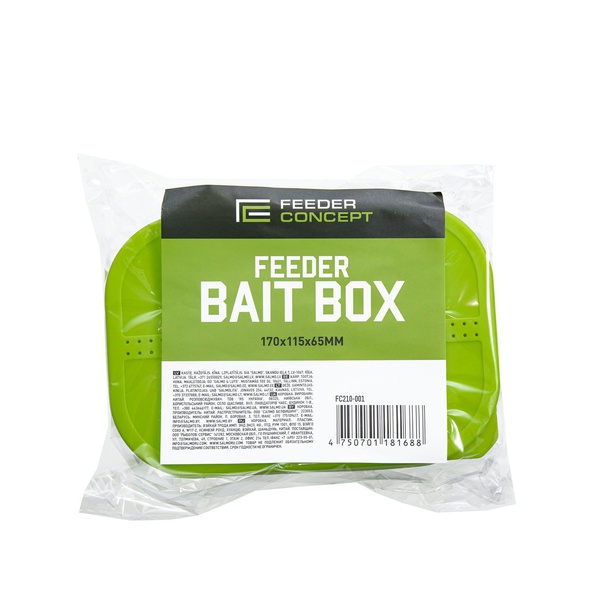 Коробка для прикормки Feeder Concept Bait Box (с вентилируемой крышкой и лотком) 600 мл