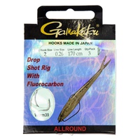 Крючки с поводком Gamakatsu Booklet Dropshot Worm39 разм. 02-0.26мм/170см (3шт)