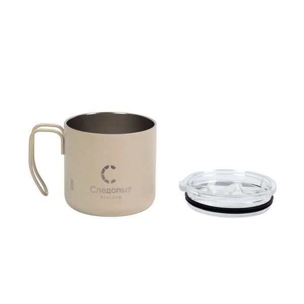 Термокружка Следопыт Riviera бежевый, 350 мл